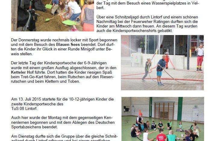 Gruppennahaufnahme von Kindern in Sportswear, die an verschiedenen Aktivit&auml;ten im Freien teilnehmen.